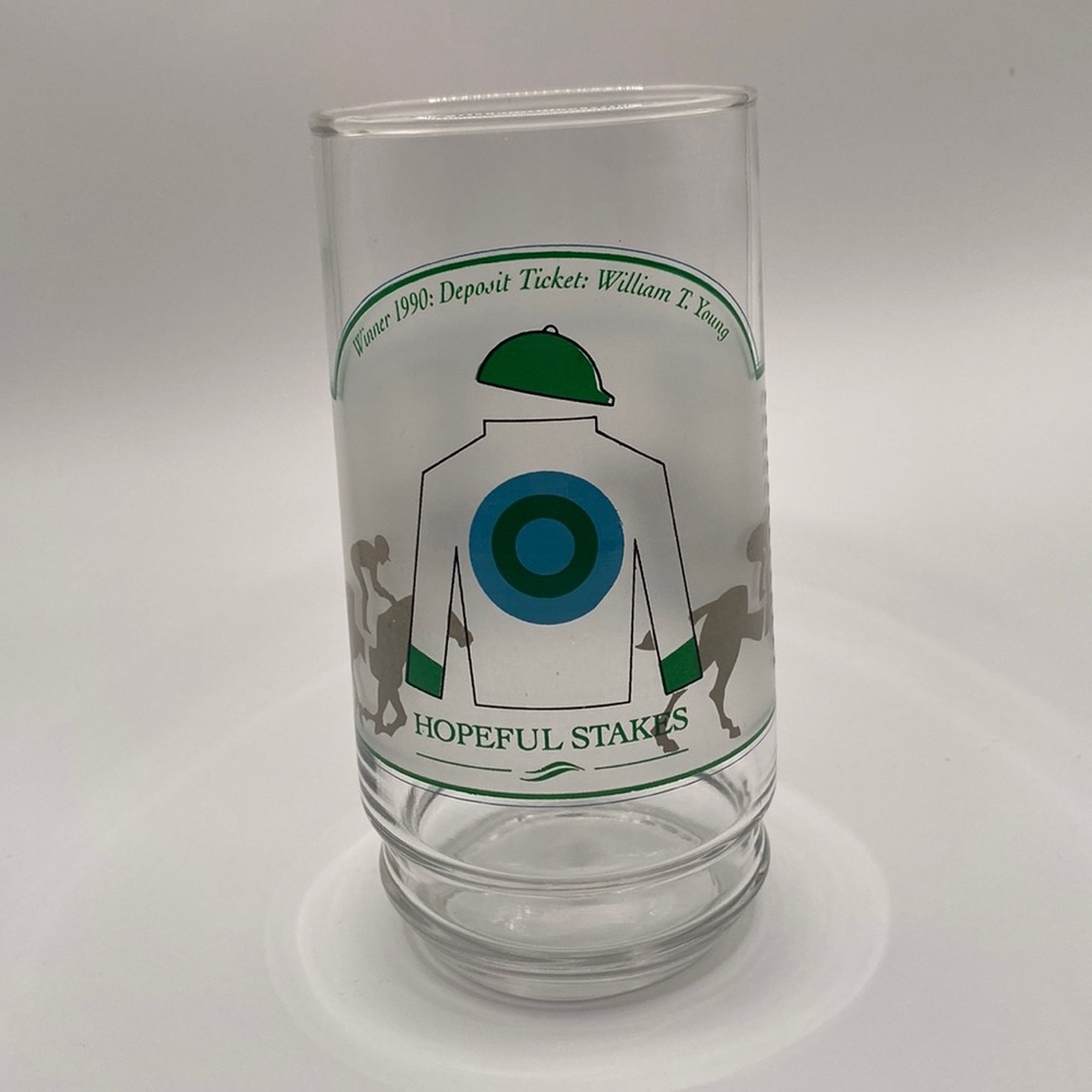 Vintage Saratoga Hopeful Stakes Glass